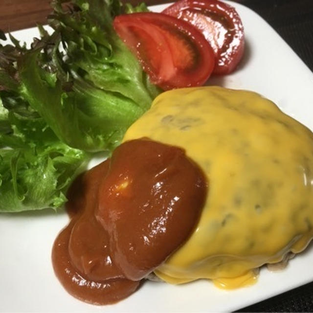 ハンバーグ♪な朝御飯。