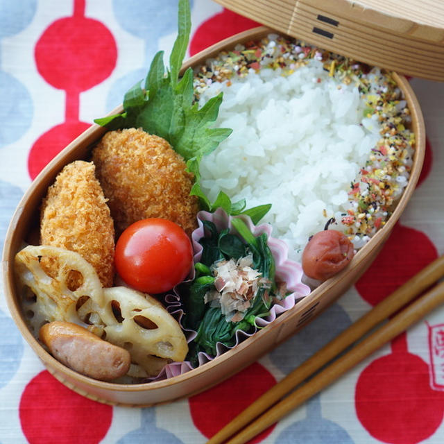 柚子胡椒バターに嵌ってます弁当