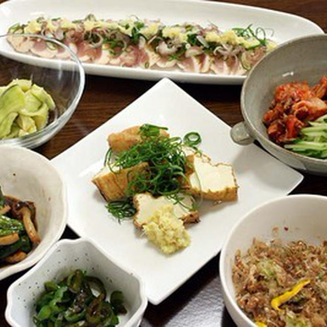 メインが弱めの晩ご飯