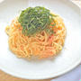 和えるだけ〜で簡単＆旨いっ！あごだししょうゆで明太子スパゲティ。