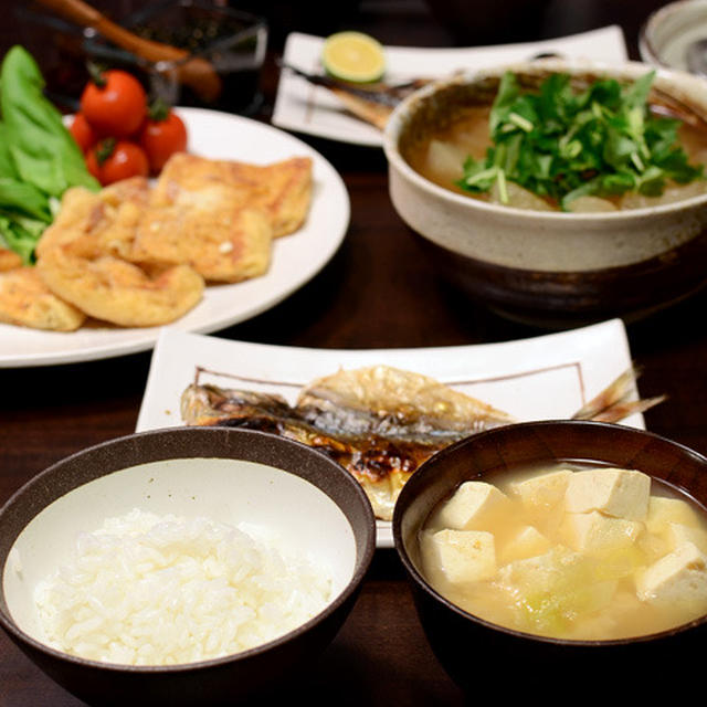 冬瓜の煮物や油揚げのソテーなど