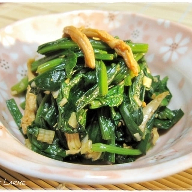 冬野菜を食べよう！　＜ほうれん草の胡麻酢和え＞