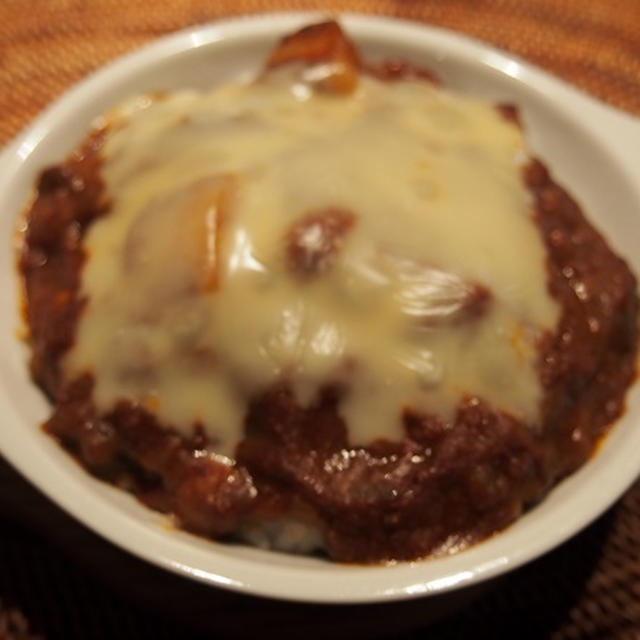 残りカレーで 焼きカレー