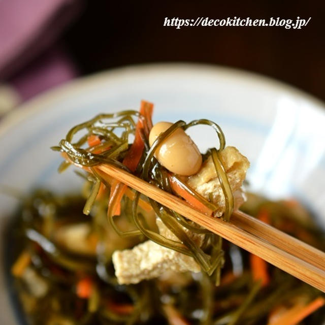 常備菜にぴったり◎効能面でもアラフィフにうれしい「きざみ昆布と大豆の炒め煮」