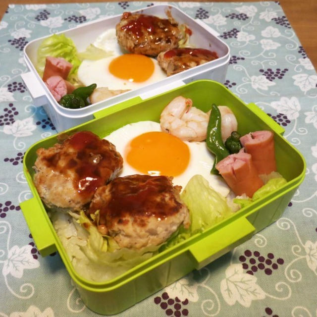 ロコモコ弁当～　と　旦那さんも一緒に「女子会」♪