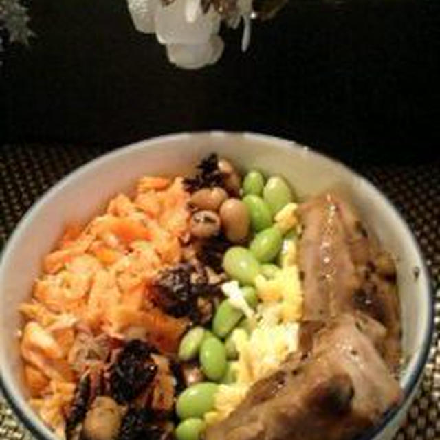 残り物で栄養たっぷり５食ご飯♪