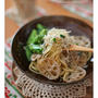 れんこんとしらすと菜の花のパスタ
