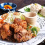 夜カフェ☆鶏のざんぎとジャンボ焼売(レシピ)朝ごはん