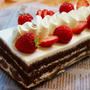 グリオット＆苺のチョコレートケーキ