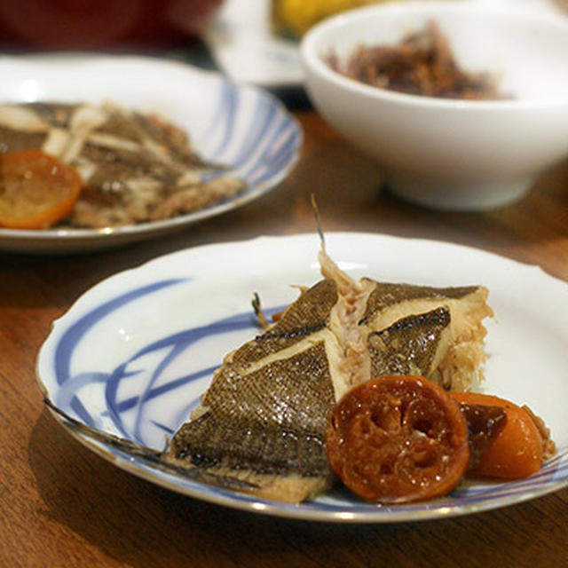 鮃の金柑煮
