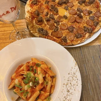 ヒルトンホテルのアーケードにあるイタリアン「Pizza ＆Pasta」。