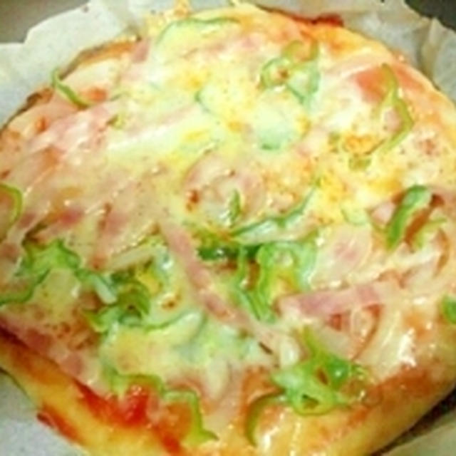 フライパン焼き☆手作りピザ