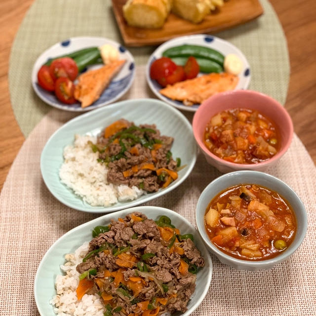 牛肉のササミで美味しい牛丼