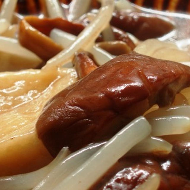 栗茸ともやしの中華風炒め：栗茸の使いきりレシピ