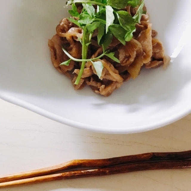 生姜焼きじゃなく…「豚肉のわさび焼き」