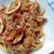 えのきでかさ増しイカとワタのトマトパスタ