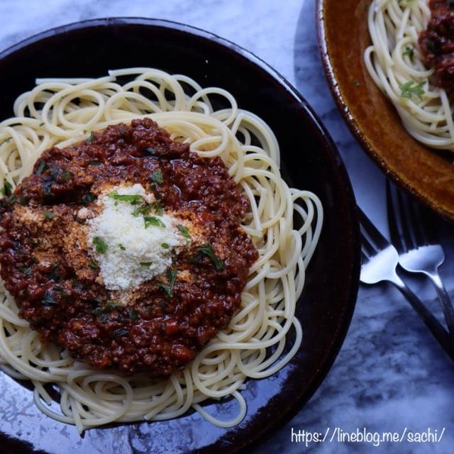 ミートソースパスタ♡【#簡単レシピ#作り置き#パスタ】