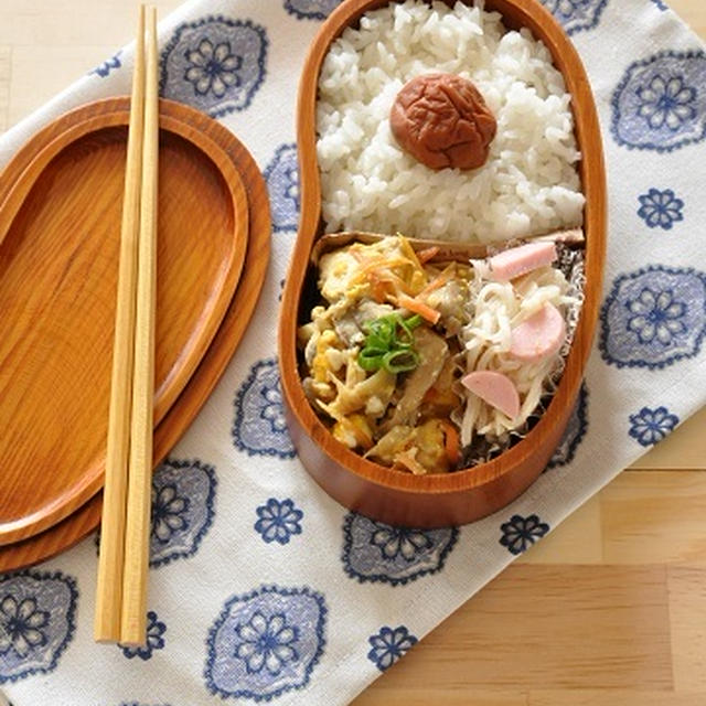 お気に入りのそら豆形のわっぱ弁当で！冷めても美味しい節約ごはん