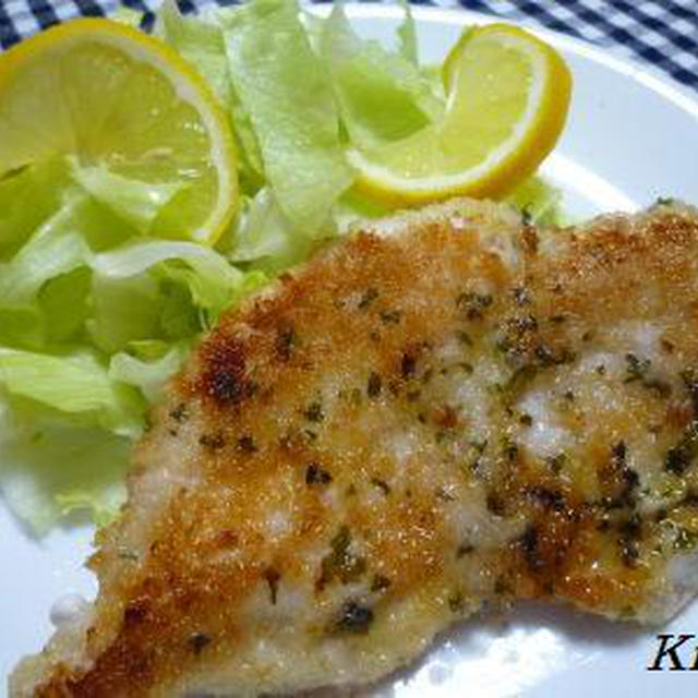 5分で出来るチキンのパン粉焼き☆