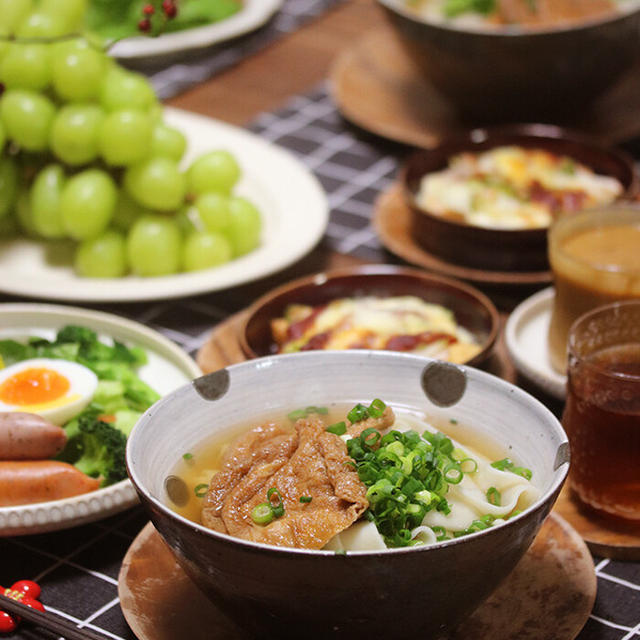 【献立】ひもかわきつねうどん。～福袋の王様、今日からエントリー開始だよ！～