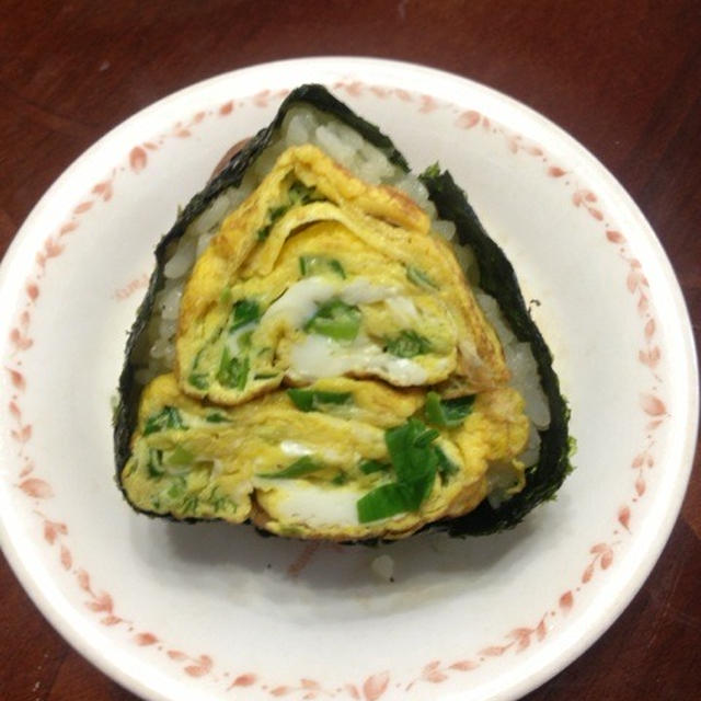 青ねぎ卵焼きおにぎり