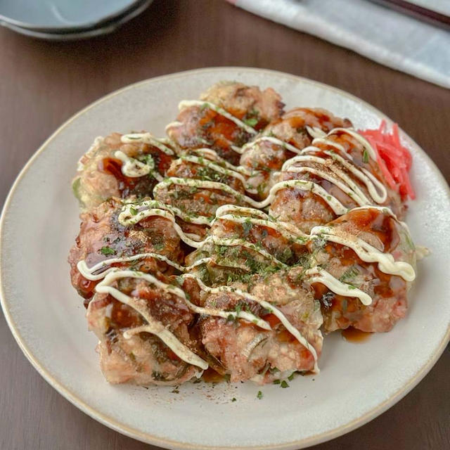 お腹空いた時こそ☆豚こまと水切り豆腐で作る即席お好み焼き