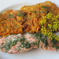 塩レモンとディルでマリネした紅鮭のホイル焼きーディルを使って三品ー by Mchappykunさん