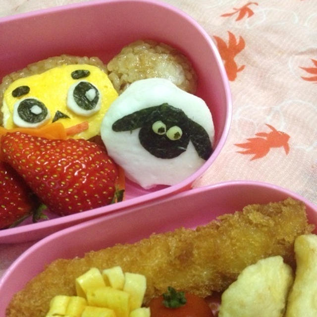 チェブラーシュカ &　ひつじのショーンのEテレ弁当