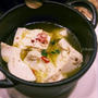 鮪コンフィのオイル de お豆腐アヒージョ