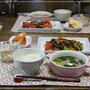 ナスとトマトと牛肉のオイスターソース炒め　パソコンとにらめっこ