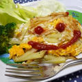 カリカリポテトの☆つぶし目玉焼き