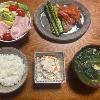 豚肉とアスパラガスのココット焼き