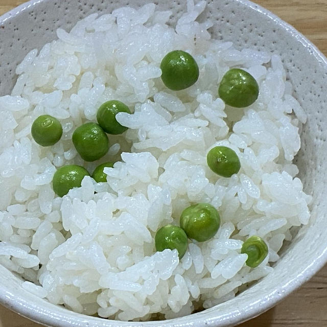 「豆ごはん」を作ってたべました