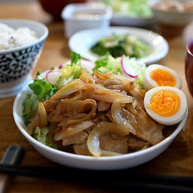 寒い日だから生姜焼き