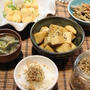 揚げ出し豆腐とじゃこふりかけの夕飯