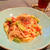 サーモンとブロッコシーの芯のクリームソースパスタ