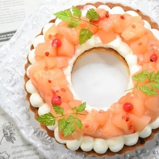 【ABCクッキングスクール】桃のリースタルト