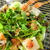 水菜と豆腐のサラダ☆梅みそドレッシング