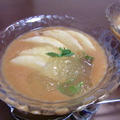 桃の冷製スープの作り方。　白桃スイーツのレシピ