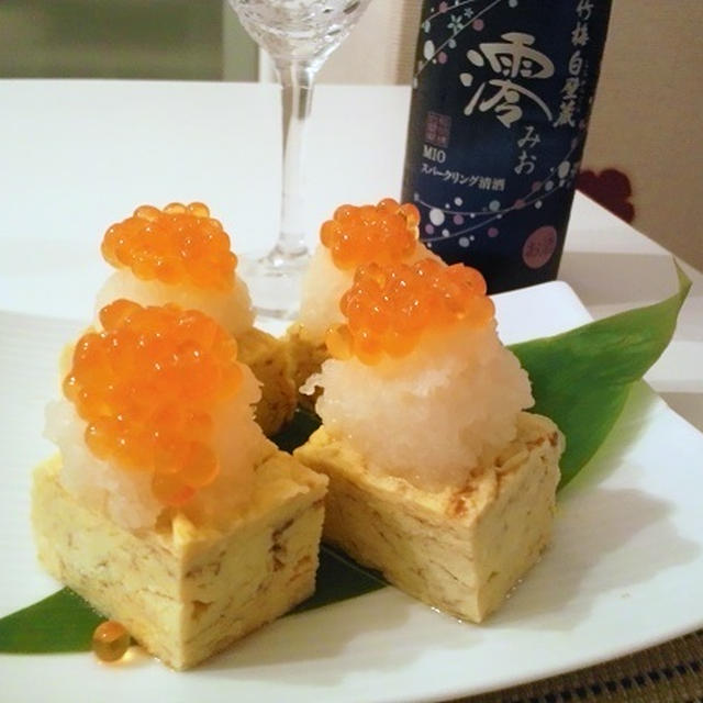 いくらおろしの出汁巻き玉子