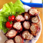生姜焼き用で肉巻きチーズのケチャップ炒め