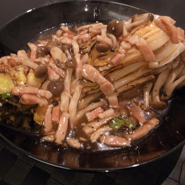 焼き白菜のあんかけ