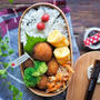 作り置きまん丸コロッケのパパ弁当♩