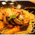 あさりとエリンギのトマトソーススパゲッティ