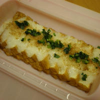 「夜食」厚揚げのふわふわ蒸し