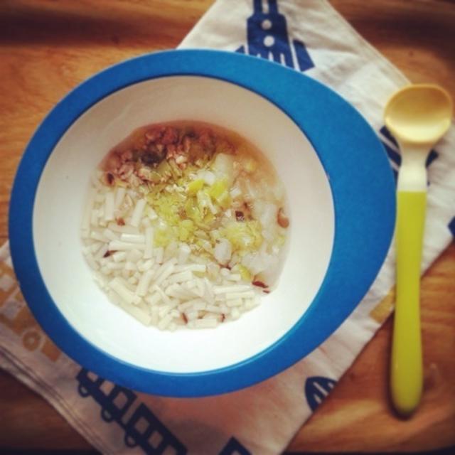 【離乳食キロク】10ヶ月、煮込みうどん、お取り分け。