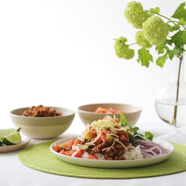 Taco Rice Plate