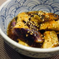 【うちレシピ】レンチンで簡単★ナスの中華風タレの和え物