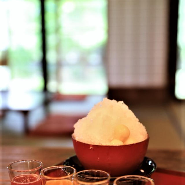世羅町甲山に世羅の和スイーツとおいしい日本茶を頂ける「雪月風花・福智院」さんのかき氷