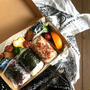 とにかく炭水化物、の、おむすび弁当。